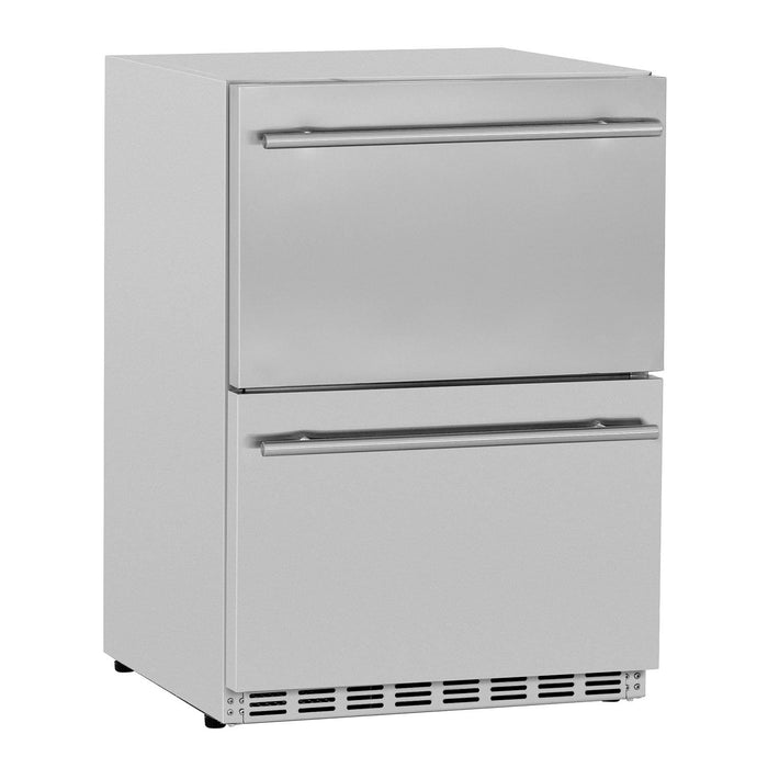 Summerset SSRFR-24DR2 Deluxe Outdoor Refrigerator Drawers, 5.3 Cubic Feet - Summerset - Ambient Home