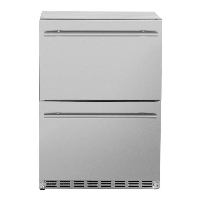 Summerset SSRFR-24DR2 Deluxe Outdoor Refrigerator Drawers, 5.3 Cubic Feet - Summerset - Ambient Home