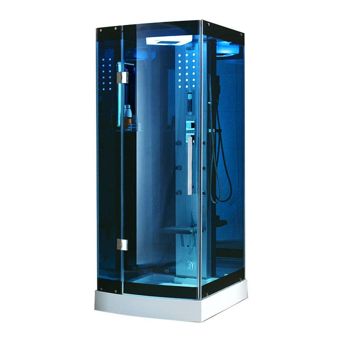 Mesa WS-301A With Blue Glass Steam Shower (36"L x 36"W x 85"H) - Mesa - Ambient Home