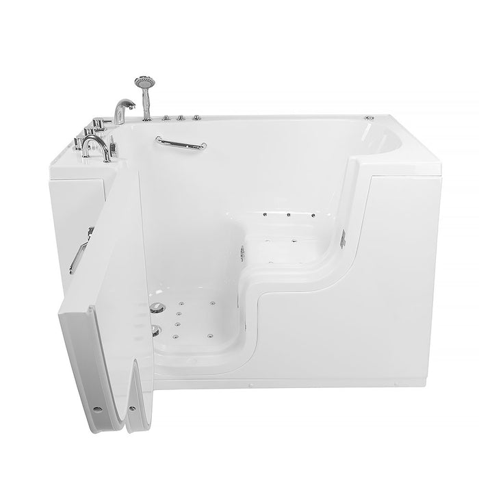 Ella's Bubble Transfer 60 – Outward Swing Door Wheelchair Accessible Acrylic Walk-In Bathtub with 2″ Dual Drain (30″W x 60″L x 42″H) - Ella's Bubbles - Ambient Home