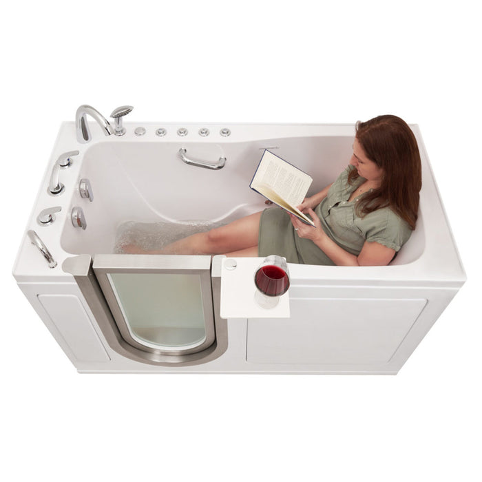 Ella Ultimate Walk-in Tub - Acrylic Walk-In Tub (29.75″W x 59.75″L) with Hydro & Air Jets & Foot Massage - Ella's Bubbles - Ella's Bubbles - Ambient Home