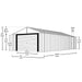 Arrow Vinyl Murryhill 14x31 Garage Steel Storage Shed Kit (BGR1431FG) - Arrow - Ambient Home