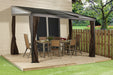 Sojag Gazebo Francfort Wall-Mounted Gazebo 10 x 12 ft - Dark brown - Sojag Gazebo - Ambient Home