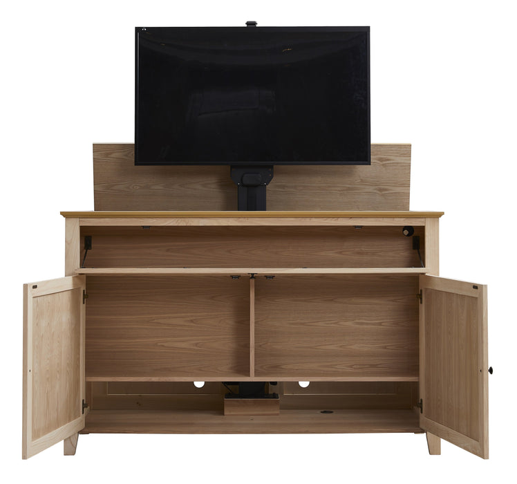 The Claymont Unfinished 70163 TV Lift Cabinet for 65" Flat screen TVs - Touchstone - Ambient Home