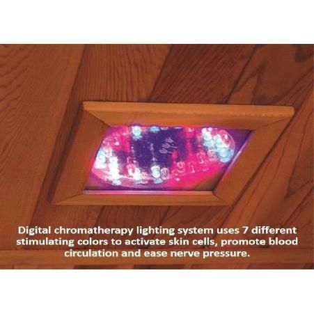 SunRay 2 Person Infrared Sauna Cedar - Sierra (HL200K) (75"H x 47"W x 45"D) - Sunray Saunas - Ambient Home