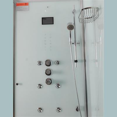 Athena WS-112 Steam Shower 59" x 36" x 87"-White - Athena - Ambient Home